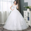 XQX002 New Designers Dress Women 2019 Sexy Off Shoulder Slim Lace Up Bridal Dress Floor Length Wholesale Cheap Wedding Dress